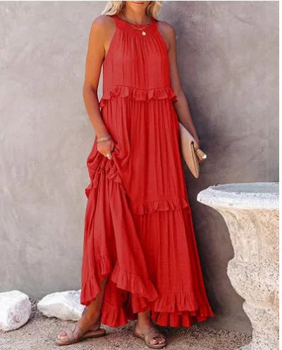 Miranda | Vestido Fluido de Borde Natural