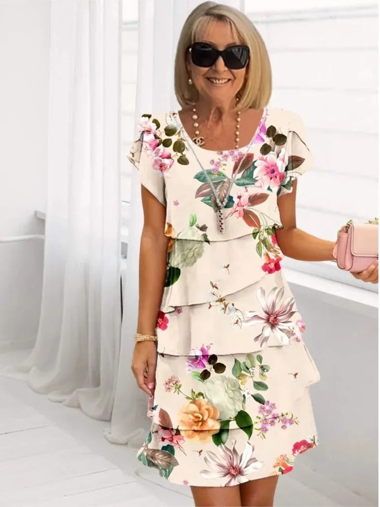Camille – Vestido elegante fluido con volantes