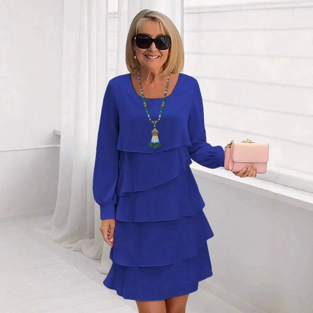 Madeleine – Vestido elegante fluido con volantes