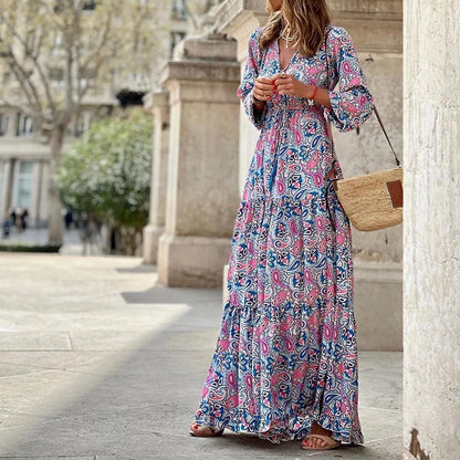 Nerina | Vestido Bohemio de Fluidez Natural
