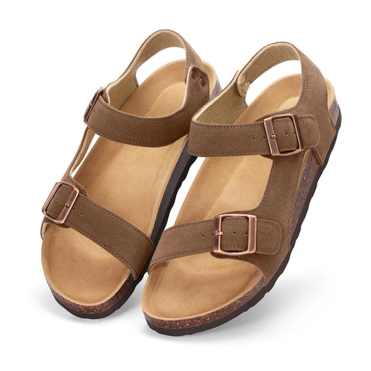 Maela | Zuecos de gamuza con confort natural