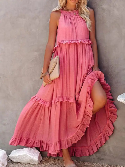 Miranda | Vestido Fluido de Borde Natural