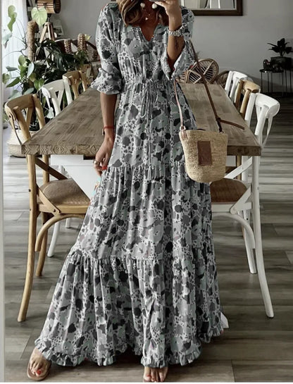 Nerina | Vestido Bohemio de Fluidez Natural