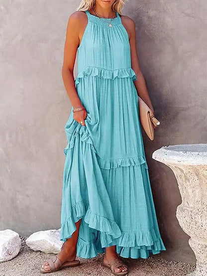 Miranda | Vestido Fluido de Borde Natural