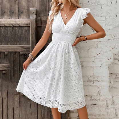Alessia | Vestido bordado de verano