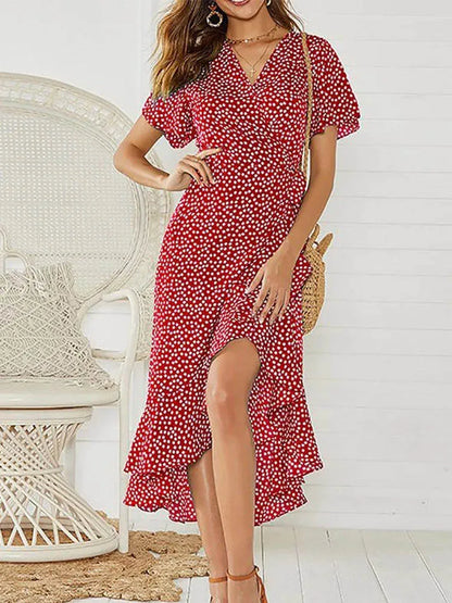 Celeste | Vestido Largo Bohemio de Gasa Floral