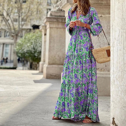 Nerina | Vestido Bohemio de Fluidez Natural