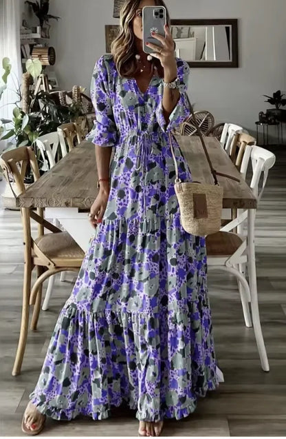 Nerina | Vestido Bohemio de Fluidez Natural