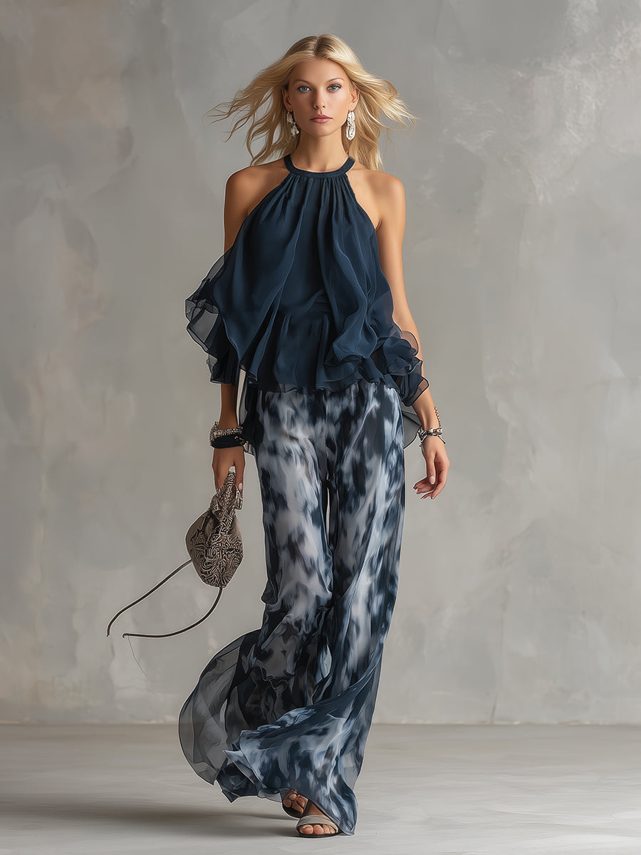 Lilla | Conjunto elegante con pantalón fluido