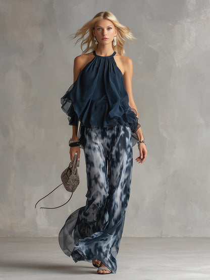 Lilla | Conjunto elegante con pantalón fluido