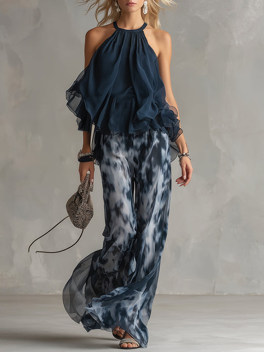 Lilla | Conjunto elegante con pantalón fluido