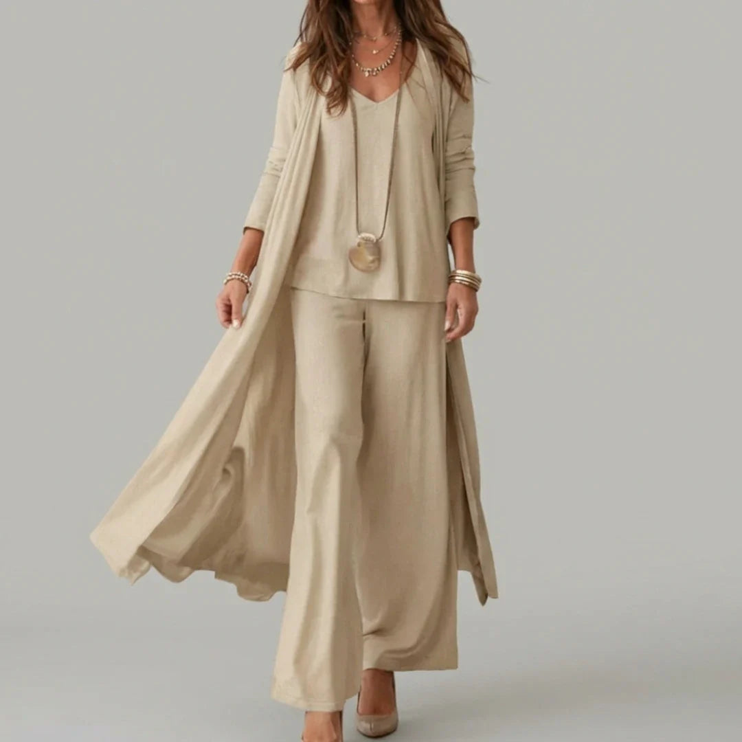 Raquel | Conjunto de Tres Piezas de Elegancia Sofisticada