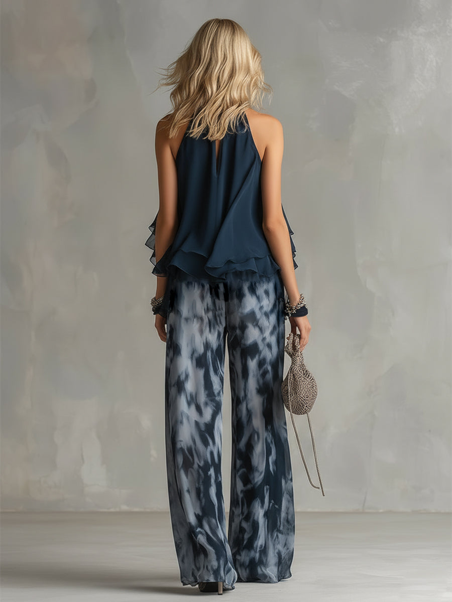 Lilla | Conjunto elegante con pantalón fluido