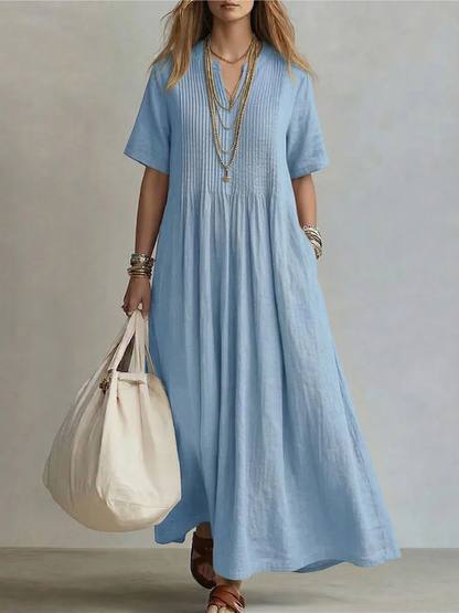 Enora | Vestido plisado moldeador