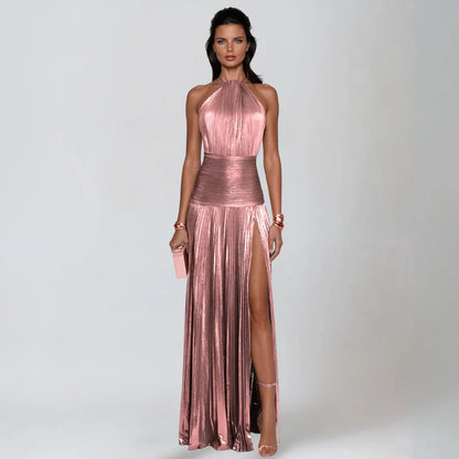 Nerina | Brillo Halter de Espalda Abierta