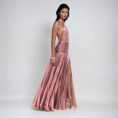 Nerina | Brillo Halter de Espalda Abierta