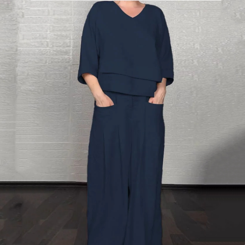 Liza | Conjunto de lino elegante