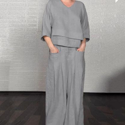 Liza | Conjunto de lino elegante